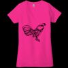 Ladies' Jersey Short-Sleeve Deep V-Neck T-Shirt Thumbnail