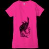 Ladies' Jersey Short-Sleeve Deep V-Neck T-Shirt Thumbnail