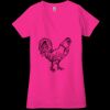 Ladies' Jersey Short-Sleeve Deep V-Neck T-Shirt Thumbnail