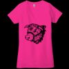 Ladies' Jersey Short-Sleeve Deep V-Neck T-Shirt Thumbnail