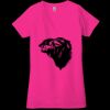 Ladies' Jersey Short-Sleeve Deep V-Neck T-Shirt Thumbnail