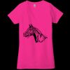 Ladies' Jersey Short-Sleeve Deep V-Neck T-Shirt Thumbnail