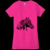 Ladies' Jersey Short-Sleeve Deep V-Neck T-Shirt Thumbnail