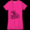 Ladies' Jersey Short-Sleeve Deep V-Neck T-Shirt Thumbnail