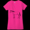 Ladies' Jersey Short-Sleeve Deep V-Neck T-Shirt Thumbnail