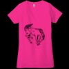 Ladies' Jersey Short-Sleeve Deep V-Neck T-Shirt Thumbnail