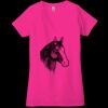 Ladies' Jersey Short-Sleeve Deep V-Neck T-Shirt Thumbnail