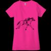 Ladies' Jersey Short-Sleeve Deep V-Neck T-Shirt Thumbnail