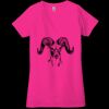 Ladies' Jersey Short-Sleeve Deep V-Neck T-Shirt Thumbnail