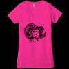 Ladies' Jersey Short-Sleeve Deep V-Neck T-Shirt Thumbnail