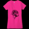 Ladies' Jersey Short-Sleeve Deep V-Neck T-Shirt Thumbnail