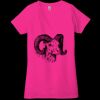 Ladies' Jersey Short-Sleeve Deep V-Neck T-Shirt Thumbnail