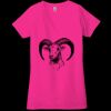 Ladies' Jersey Short-Sleeve Deep V-Neck T-Shirt Thumbnail