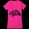 Ladies' Jersey Short-Sleeve Deep V-Neck T-Shirt Thumbnail