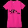 Ladies' Jersey Short-Sleeve Deep V-Neck T-Shirt Thumbnail