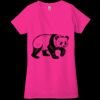 Ladies' Jersey Short-Sleeve Deep V-Neck T-Shirt Thumbnail