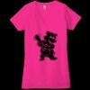 Ladies' Jersey Short-Sleeve Deep V-Neck T-Shirt Thumbnail