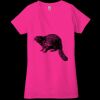 Ladies' Jersey Short-Sleeve Deep V-Neck T-Shirt Thumbnail