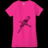 Ladies' Jersey Short-Sleeve Deep V-Neck T-Shirt Thumbnail