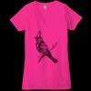 Ladies' Jersey Short-Sleeve Deep V-Neck T-Shirt Thumbnail