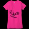 Ladies' Jersey Short-Sleeve Deep V-Neck T-Shirt Thumbnail