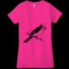 Ladies' Jersey Short-Sleeve Deep V-Neck T-Shirt Thumbnail