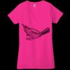 Ladies' Jersey Short-Sleeve Deep V-Neck T-Shirt Thumbnail