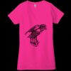 Ladies' Jersey Short-Sleeve Deep V-Neck T-Shirt Thumbnail