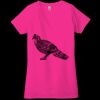 Ladies' Jersey Short-Sleeve Deep V-Neck T-Shirt Thumbnail