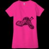 Ladies' Jersey Short-Sleeve Deep V-Neck T-Shirt Thumbnail