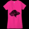 Ladies' Jersey Short-Sleeve Deep V-Neck T-Shirt Thumbnail