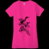 Ladies' Jersey Short-Sleeve Deep V-Neck T-Shirt Thumbnail