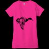 Ladies' Jersey Short-Sleeve Deep V-Neck T-Shirt Thumbnail