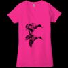 Ladies' Jersey Short-Sleeve Deep V-Neck T-Shirt Thumbnail