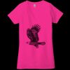 Ladies' Jersey Short-Sleeve Deep V-Neck T-Shirt Thumbnail