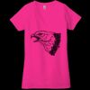 Ladies' Jersey Short-Sleeve Deep V-Neck T-Shirt Thumbnail