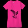 Ladies' Jersey Short-Sleeve Deep V-Neck T-Shirt Thumbnail