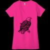 Ladies' Jersey Short-Sleeve Deep V-Neck T-Shirt Thumbnail