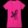 Ladies' Jersey Short-Sleeve Deep V-Neck T-Shirt Thumbnail