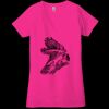 Ladies' Jersey Short-Sleeve Deep V-Neck T-Shirt Thumbnail