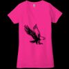 Ladies' Jersey Short-Sleeve Deep V-Neck T-Shirt Thumbnail