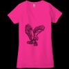 Ladies' Jersey Short-Sleeve Deep V-Neck T-Shirt Thumbnail