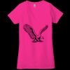 Ladies' Jersey Short-Sleeve Deep V-Neck T-Shirt Thumbnail