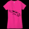 Ladies' Jersey Short-Sleeve Deep V-Neck T-Shirt Thumbnail