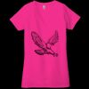 Ladies' Jersey Short-Sleeve Deep V-Neck T-Shirt Thumbnail