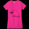 Ladies' Jersey Short-Sleeve Deep V-Neck T-Shirt Thumbnail