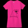 Ladies' Jersey Short-Sleeve Deep V-Neck T-Shirt Thumbnail