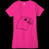 Ladies' Jersey Short-Sleeve Deep V-Neck T-Shirt Thumbnail