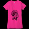 Ladies' Jersey Short-Sleeve Deep V-Neck T-Shirt Thumbnail