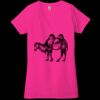 Ladies' Jersey Short-Sleeve Deep V-Neck T-Shirt Thumbnail